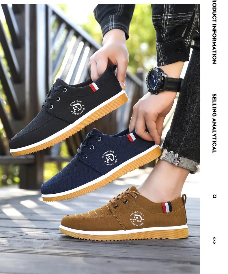 Summer Mens Canvas Shoes Fashion Platform Sneakers for Men Casual Walking Breathable Shoes 2023 Male Loafers Zapatillas Hombre