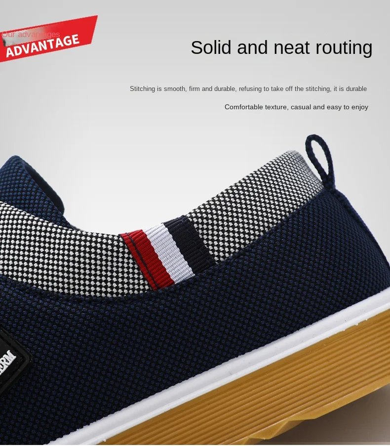 New Men's Canvas Shoes Lightweight Sports Shoe Casual Mesh Breathable Vulcanized Shoes for Men Classic Fashion Lace Up Work Shoe