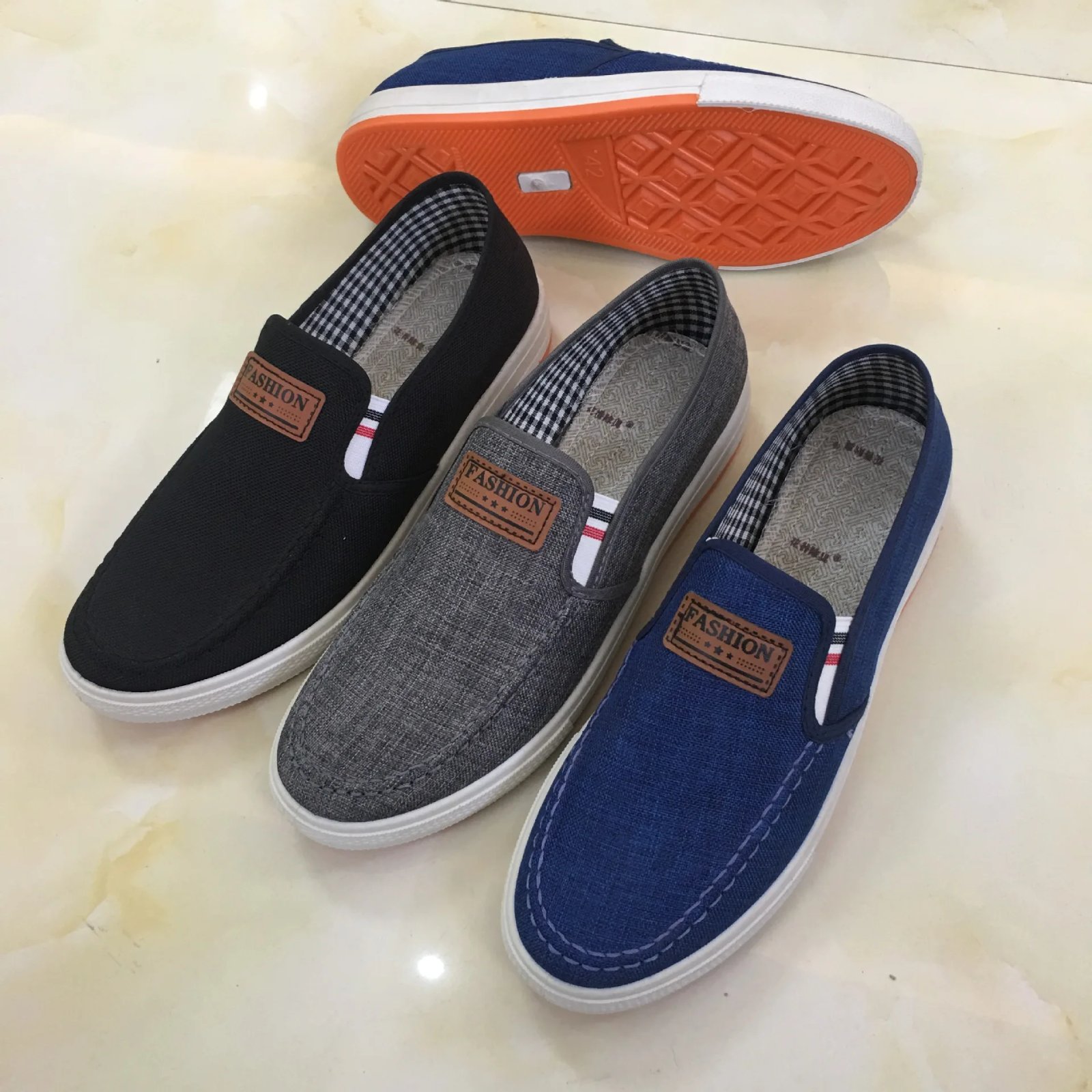 Men Casual Shoes Slip on Canvas Loafers Comfortable Walking Flats for Man Dude Non Slip Soft Moccasins Sneakers Summer