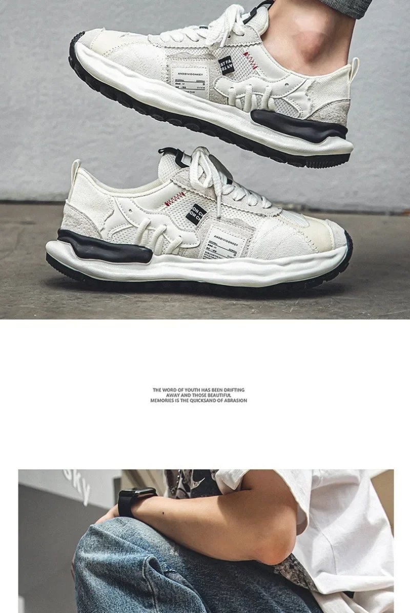 Men's Sneakers 2024 New Casual Shoes for Men Versatile Outdoor Breathable Running Shoes Mesh Lace Up Male Flats Tenis Masculino