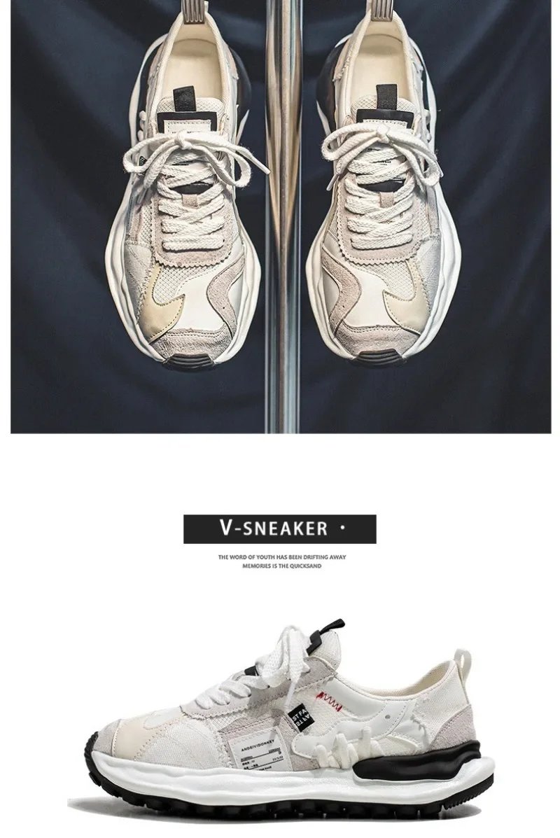 Men's Sneakers 2024 New Casual Shoes for Men Versatile Outdoor Breathable Running Shoes Mesh Lace Up Male Flats Tenis Masculino