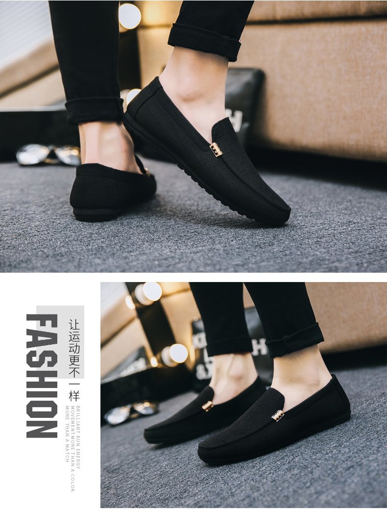 Men Casual Shoes Canvas Slip On Fashion Loafers for Male Luxury Dress Driving Shoes Formal Wedding Party Flats Plus Size