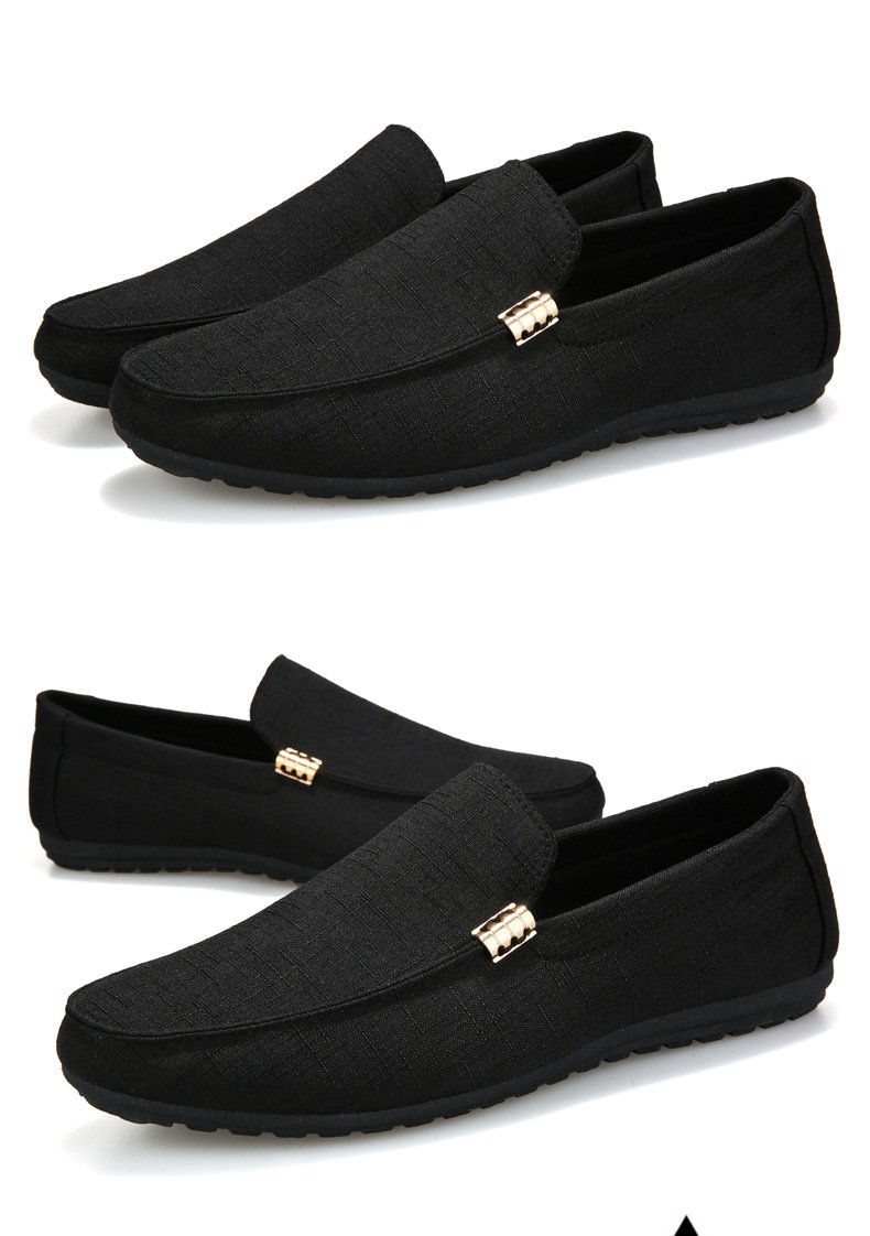 Men Casual Shoes Canvas Slip On Fashion Loafers for Male Luxury Dress Driving Shoes Formal Wedding Party Flats Plus Size