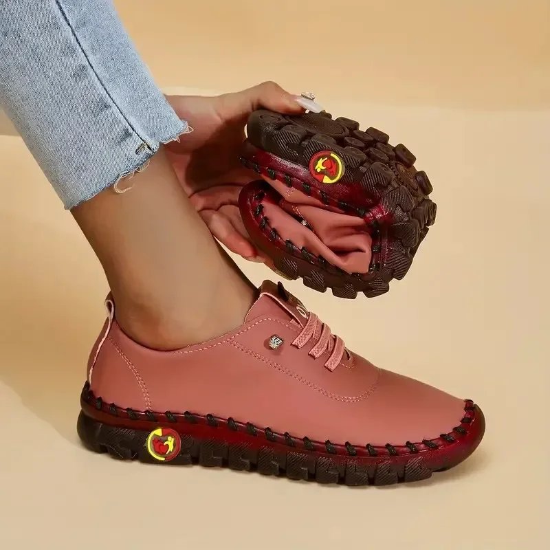 High quality moccasins beef sole women's single shoes 2024 spring new casual comfortable mother shoes sneakers women luxury