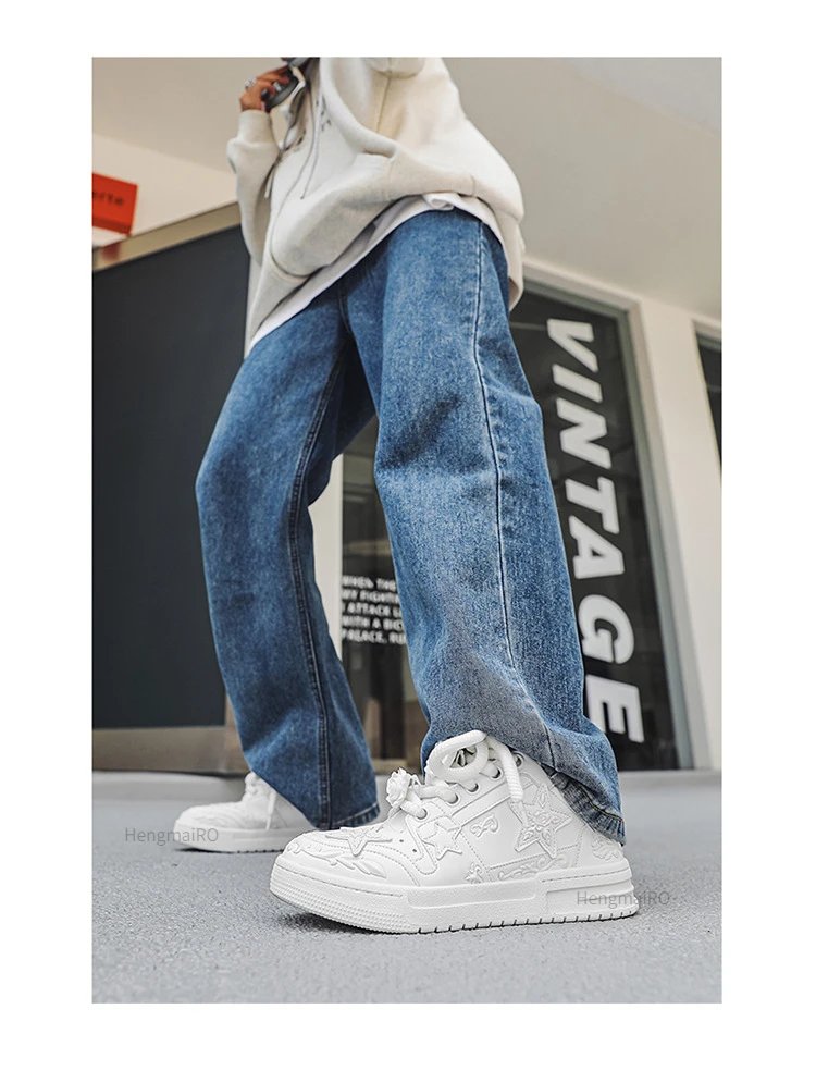 Women Shoes For Men Tennis Retro Y2K Star Punk Hip-hop Skateboard Shoes Fashion Male Sneakers Couples Outdoor Sports Casual Shoe