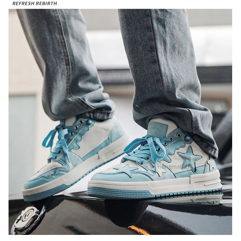 Women Shoes For Men Tennis Retro Y2K Star Punk Hip-hop Skateboard Shoes Fashion Male Sneakers Couples Outdoor Sports Casual Shoe