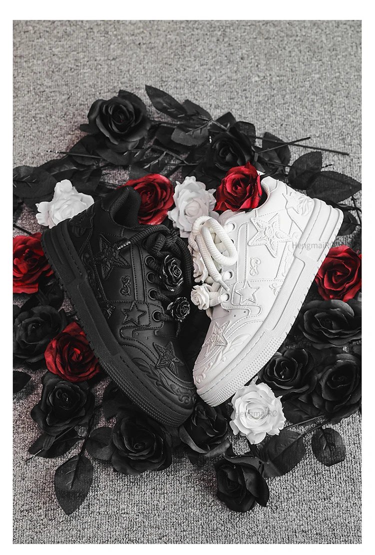 Women Shoes For Men Tennis Retro Y2K Star Punk Hip-hop Skateboard Shoes Fashion Male Sneakers Couples Outdoor Sports Casual Shoe