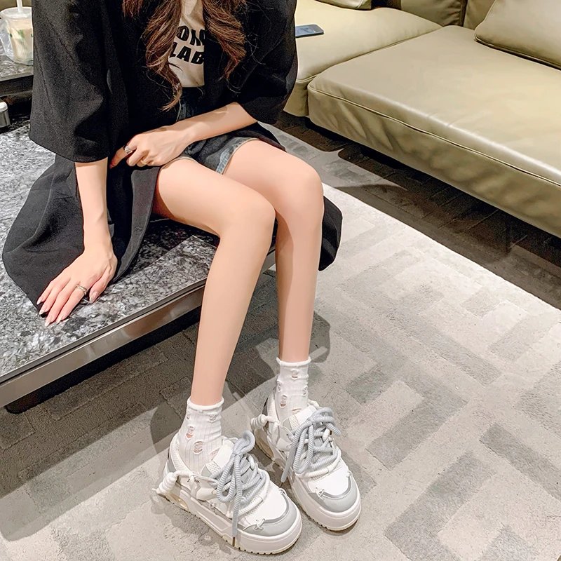 Wide Sole Women Chunky Sneakers Design Bread Shoes Women Platform Comfortable Fashion Sports Shoes Woman Zapatillas De Mujer