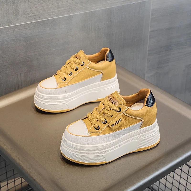 Fujin 9cm Cow Suede Genuine Leather Women Vulcanized Shoes Platform Wedge Skate Boarding High Brand Heels Casual Summer Shoes Fujin 9cm Cow Suede Genuine Leather Women Vulcanized Shoes Platform Wedge Skate Boarding High Brand Heels Casual Summer Shoes