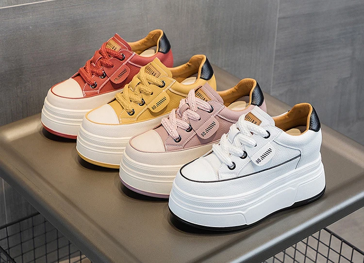 Fujin 9cm Cow Suede Genuine Leather Women Vulcanized Shoes Platform Wedge Skate Boarding High Brand Heels Casual Summer Shoes Fujin 9cm Cow Suede Genuine Leather Women Vulcanized Shoes Platform Wedge Skate Boarding High Brand Heels Casual Summer Shoes