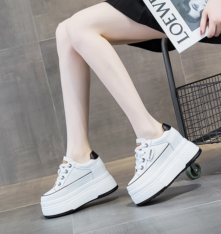 Fujin 9cm Cow Suede Genuine Leather Women Vulcanized Shoes Platform Wedge Skate Boarding High Brand Heels Casual Summer Shoes Fujin 9cm Cow Suede Genuine Leather Women Vulcanized Shoes Platform Wedge Skate Boarding High Brand Heels Casual Summer Shoes