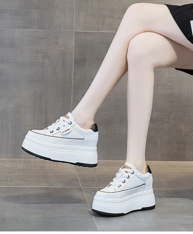 Fujin 9cm Cow Suede Genuine Leather Women Vulcanized Shoes Platform Wedge Skate Boarding High Brand Heels Casual Summer Shoes Fujin 9cm Cow Suede Genuine Leather Women Vulcanized Shoes Platform Wedge Skate Boarding High Brand Heels Casual Summer Shoes