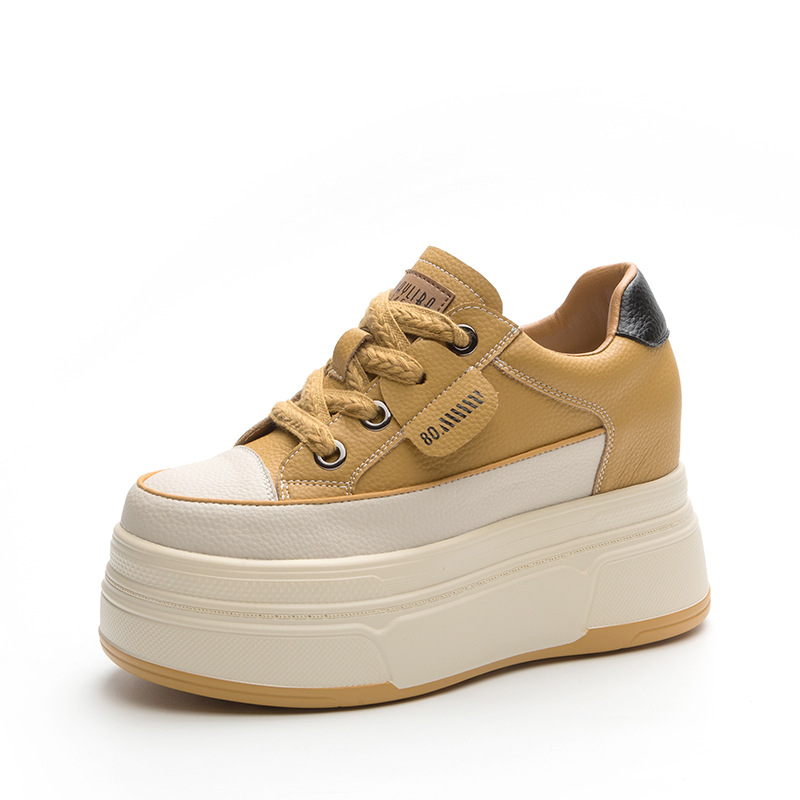 Fujin 9cm Cow Suede Genuine Leather Women Vulcanized Shoes Platform Wedge Skate Boarding High Brand Heels Casual Summer Shoes Fujin 9cm Cow Suede Genuine Leather Women Vulcanized Shoes Platform Wedge Skate Boarding High Brand Heels Casual Summer Shoes