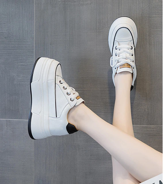 Fujin 9cm Cow Suede Genuine Leather Women Vulcanized Shoes Platform Wedge Skate Boarding High Brand Heels Casual Summer Shoes Fujin 9cm Cow Suede Genuine Leather Women Vulcanized Shoes Platform Wedge Skate Boarding High Brand Heels Casual Summer Shoes