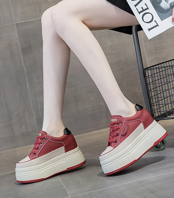 Fujin 9cm Cow Suede Genuine Leather Women Vulcanized Shoes Platform Wedge Skate Boarding High Brand Heels Casual Summer Shoes Fujin 9cm Cow Suede Genuine Leather Women Vulcanized Shoes Platform Wedge Skate Boarding High Brand Heels Casual Summer Shoes