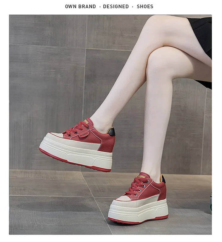 Fujin 9cm Cow Suede Genuine Leather Women Vulcanized Shoes Platform Wedge Skate Boarding High Brand Heels Casual Summer Shoes Fujin 9cm Cow Suede Genuine Leather Women Vulcanized Shoes Platform Wedge Skate Boarding High Brand Heels Casual Summer Shoes