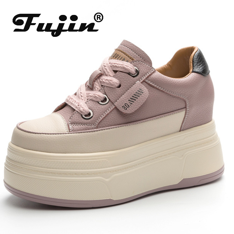 Fujin 9cm Cow Suede Genuine Leather Women Vulcanized Shoes Platform Wedge Skate Boarding High Brand Heels Casual Summer Shoes Fujin 9cm Cow Suede Genuine Leather Women Vulcanized Shoes Platform Wedge Skate Boarding High Brand Heels Casual Summer Shoes