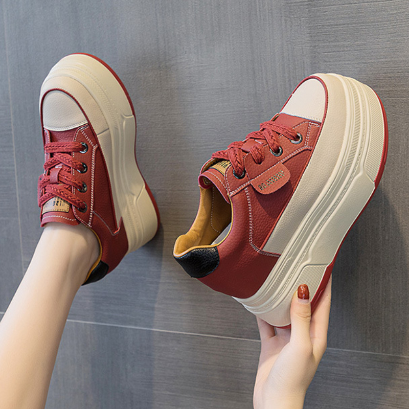 Fujin 9cm Cow Suede Genuine Leather Women Vulcanized Shoes Platform Wedge Skate Boarding High Brand Heels Casual Summer Shoes Fujin 9cm Cow Suede Genuine Leather Women Vulcanized Shoes Platform Wedge Skate Boarding High Brand Heels Casual Summer Shoes
