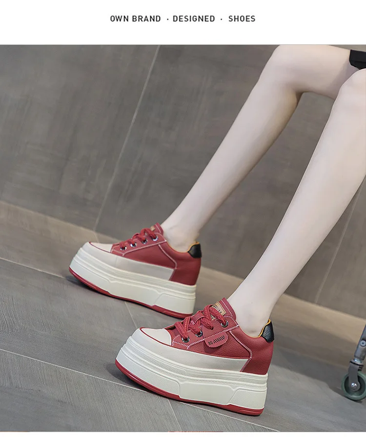 Fujin 9cm Cow Suede Genuine Leather Women Vulcanized Shoes Platform Wedge Skate Boarding High Brand Heels Casual Summer Shoes Fujin 9cm Cow Suede Genuine Leather Women Vulcanized Shoes Platform Wedge Skate Boarding High Brand Heels Casual Summer Shoes