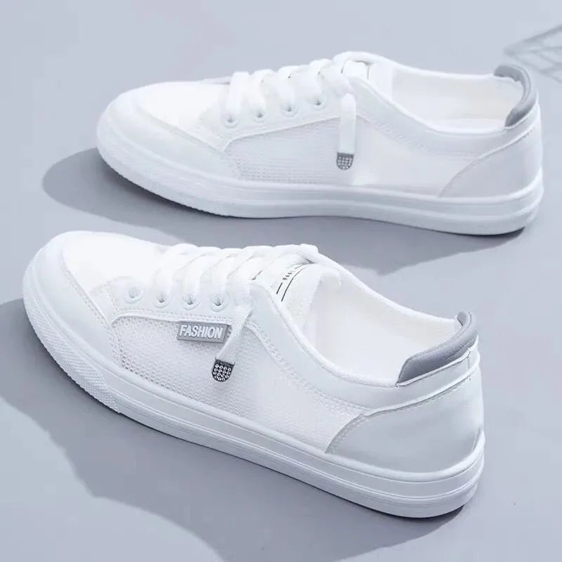 White Tennis Athletic Woman Running Shoes Female Casual Sneaker Sports Comfortable 2024 Trend Loafers Skateboard Summer Leather