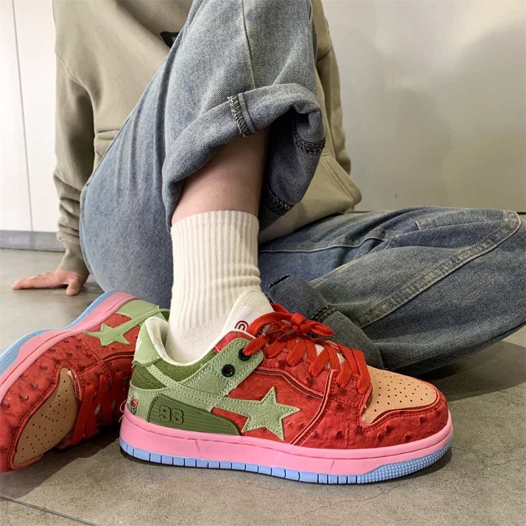 Women Shoes For Men Tennis Retro Star Y2K Punk Hip Hop Skateboard Shoes Fashion Male Sneakers Couple Outdoor Casual Sports Shoes Women Shoes For Men Tennis Retro Star Y2K Punk Hip Hop Skateboard Shoes Fashion Male Sneakers Couple Outdoor Casual Sports Shoes