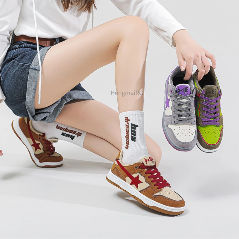 Women Shoes For Men Tennis Retro Star Y2K Punk Hip Hop Skateboard Shoes Fashion Male Sneakers Couple Outdoor Casual Sports Shoes Women Shoes For Men Tennis Retro Star Y2K Punk Hip Hop Skateboard Shoes Fashion Male Sneakers Couple Outdoor Casual Sports Shoes