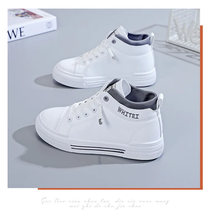 Women's Fashion High-top Breathable Sneakers 2023 Trend White Flat Casual Sports Designer Running Shoes for Woman Tennis Ladies Women's Fashion High-top Breathable Sneakers 2023 Trend White Flat Casual Sports Designer Running Shoes for Woman Tennis Ladies