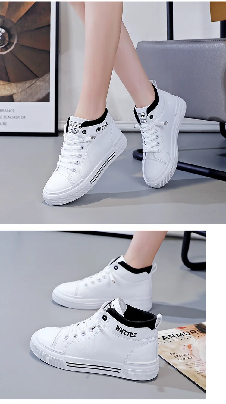Women's Fashion High-top Breathable Sneakers 2023 Trend White Flat Casual Sports Designer Running Shoes for Woman Tennis Ladies Women's Fashion High-top Breathable Sneakers 2023 Trend White Flat Casual Sports Designer Running Shoes for Woman Tennis Ladies