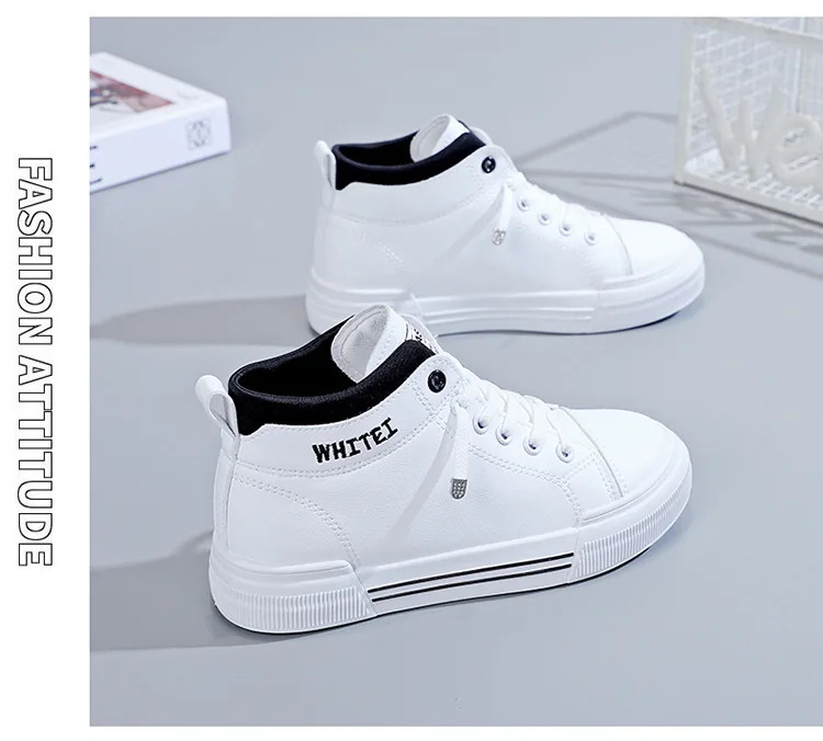 Women's Fashion High-top Breathable Sneakers 2023 Trend White Flat Casual Sports Designer Running Shoes for Woman Tennis Ladies Women's Fashion High-top Breathable Sneakers 2023 Trend White Flat Casual Sports Designer Running Shoes for Woman Tennis Ladies