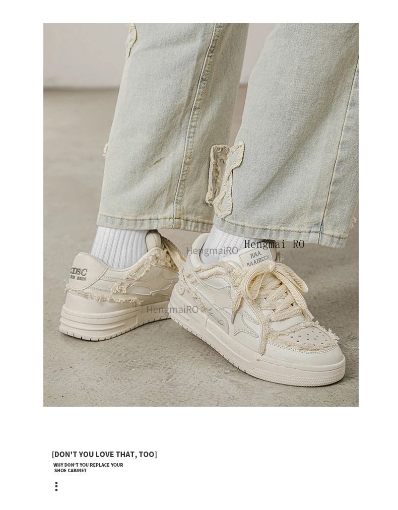 Women Shoes For Men Tennis Retro Fashion Y2K Star Skateboard Shoes White Leather Male Sneakers Couple Outdoor Sport Casual Shoes