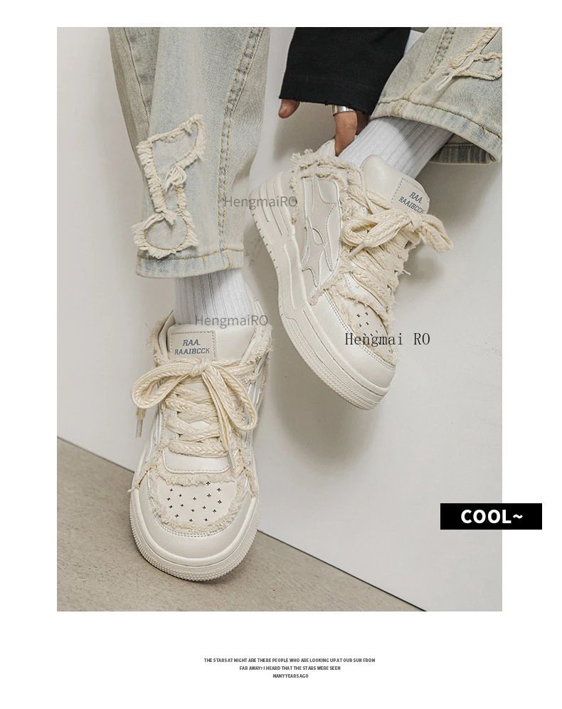 Women Shoes For Men Tennis Retro Fashion Y2K Star Skateboard Shoes White Leather Male Sneakers Couple Outdoor Sport Casual Shoes