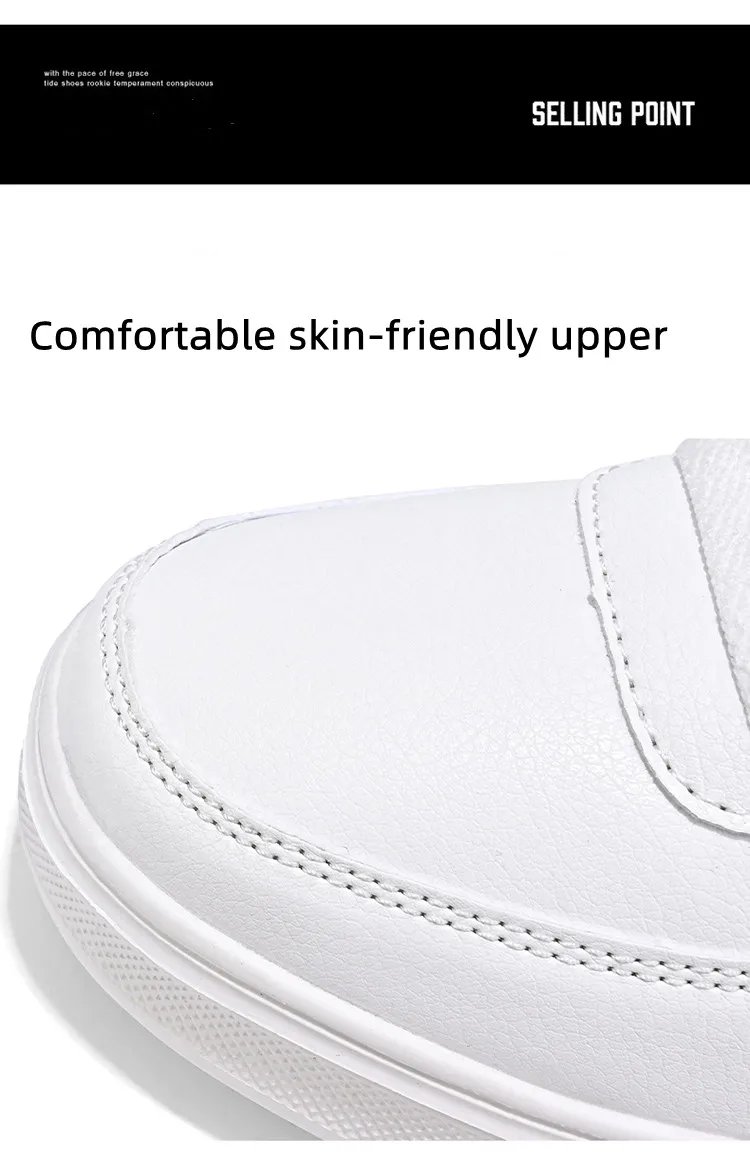 Classic White Sneakers for Men Women Comfort Leather Sneakers Skateboarding Sports Shoes Big Size 47 Men Trainers Basket Homme