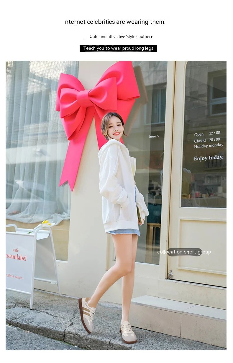 New German training shoes women's leather flat casual board shoes lace-up single shoes flat student sports shoes all match