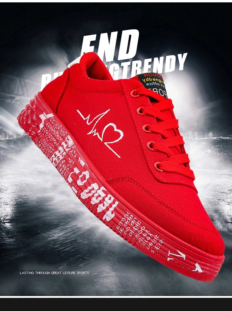 Red High Top Sneakers Women Shoes 2024 Spring Canvas Running Women's Casual Sport Shoes Man Graffiti basket femme Big Size 35-44