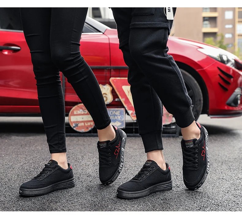 Red High Top Sneakers Women Shoes 2024 Spring Canvas Running Women's Casual Sport Shoes Man Graffiti basket femme Big Size 35-44