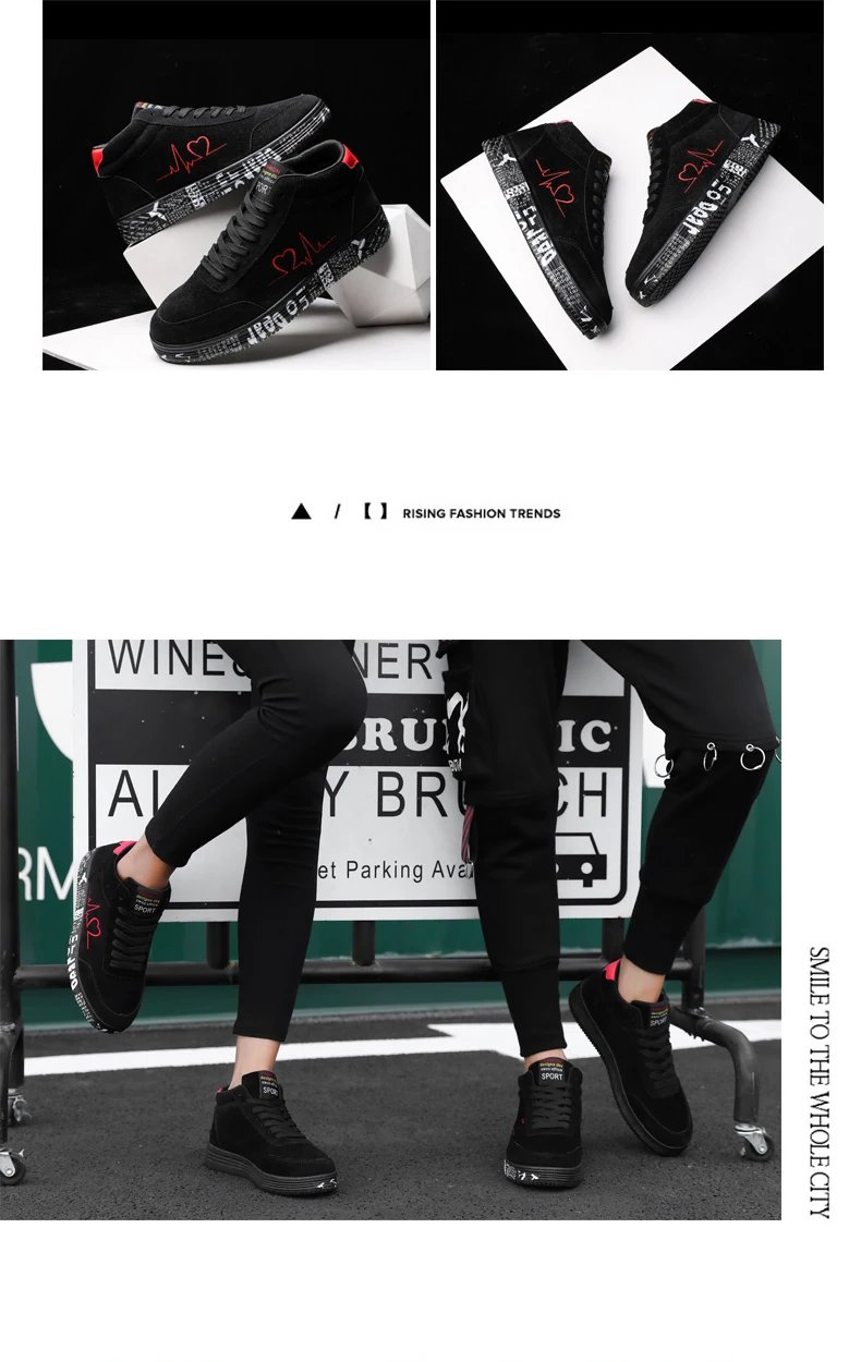 Red High Top Sneakers Women Shoes 2024 Spring Canvas Running Women's Casual Sport Shoes Man Graffiti basket femme Big Size 35-44