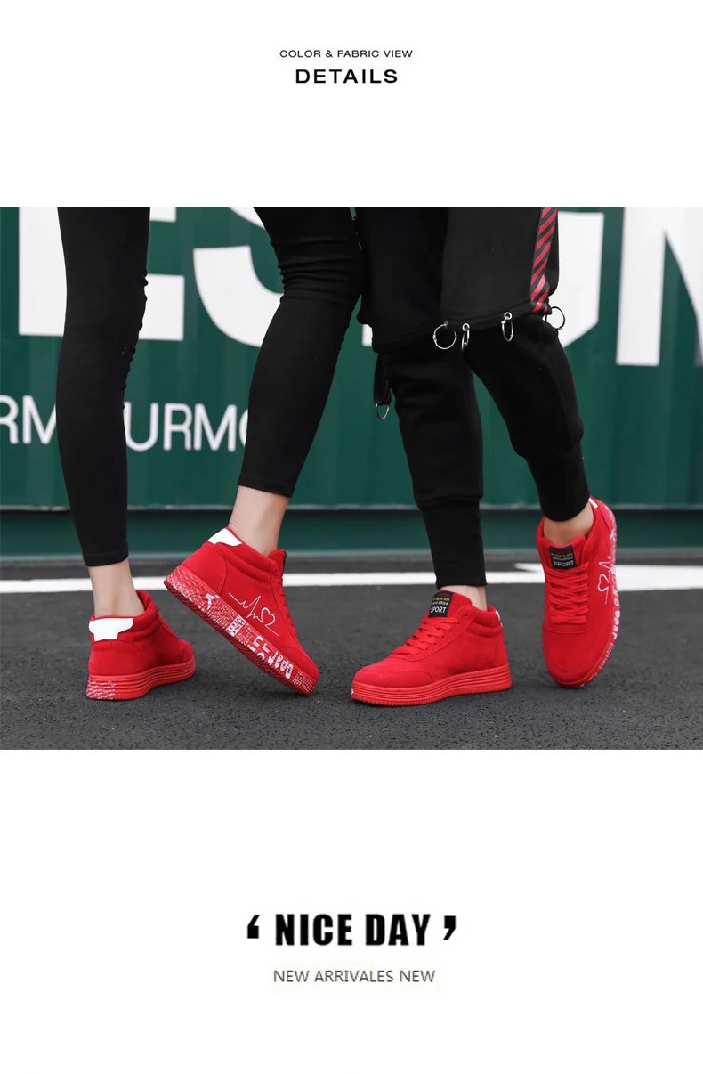 Red High Top Sneakers Women Shoes 2024 Spring Canvas Running Women's Casual Sport Shoes Man Graffiti basket femme Big Size 35-44