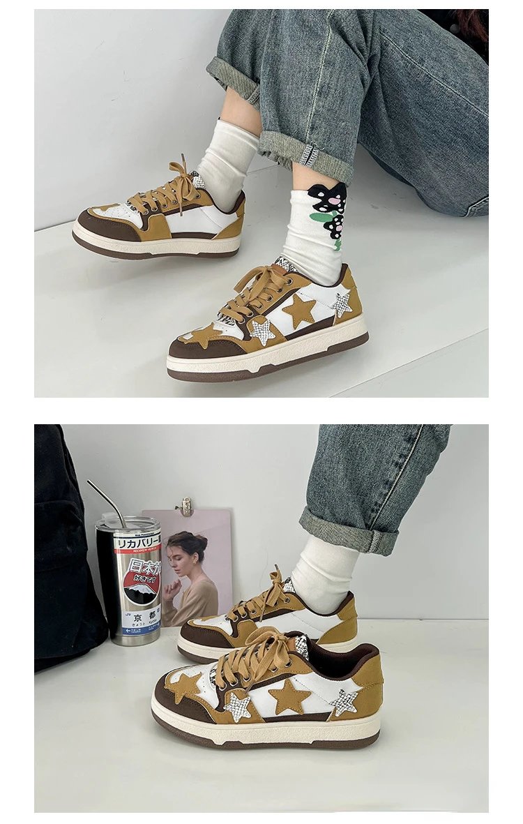 Brand Women Casual Sneakers Fashion Stars Running Sport Shoes Women's Tennis Shoes Punk Hip-hop Skateboard Shoes tenis de mujer Brand Women Casual Sneakers Fashion Stars Running Sport Shoes Women's Tennis Shoes Punk Hip-hop Skateboard Shoes tenis de mujer