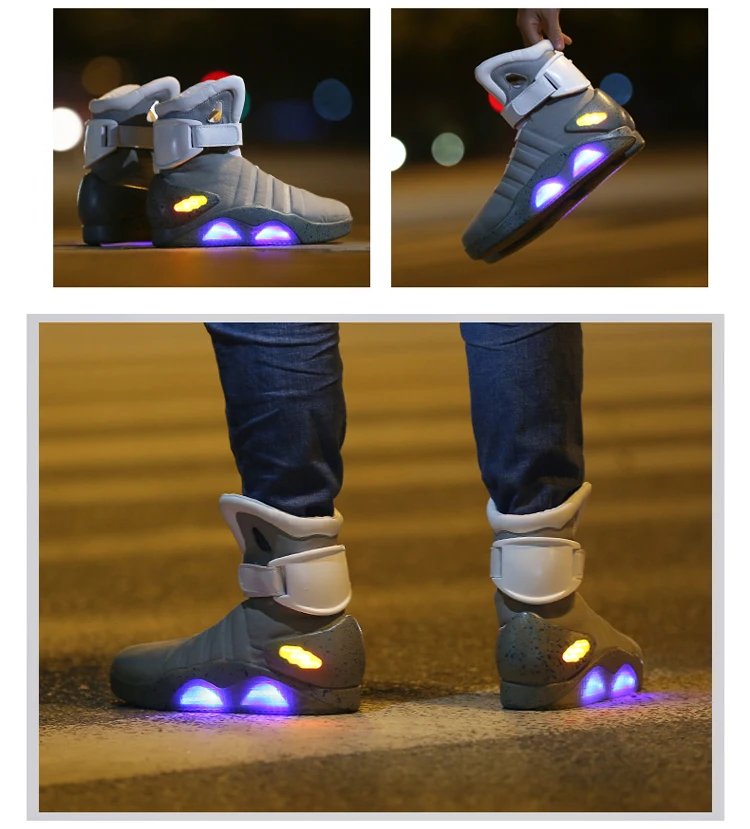 Skateboarding Shoes New Led Boots for Men,Women,Boys and Girls USB Rechargeable Glowing Shoes Man Party Shoes Cool Soldier Boots