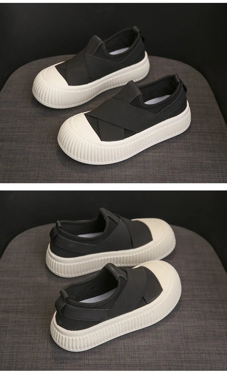 Women Shoes Sneakers 2024 Summer New Breathable Little White Shoes Female Student Thick Sole Platform Shoes Casual Board Shoes