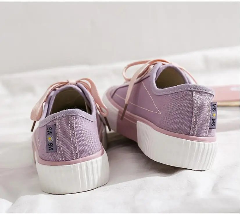 Women Canvas Shoes Fashion Sneakers Unisex New Casual Vulcanize Shoes Woman Fashion Loafers High Quality 3 Times Vulcanization