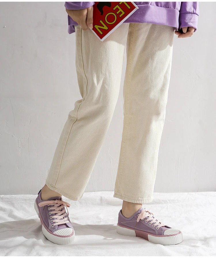 Women Canvas Shoes Fashion Sneakers Unisex New Casual Vulcanize Shoes Woman Fashion Loafers High Quality 3 Times Vulcanization