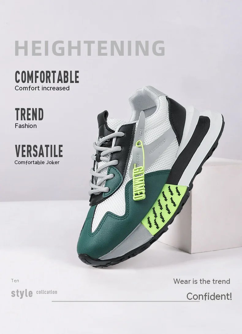 2024 new spring thick soled daddy shoes mesh cloth breathable Forrest Gump shoes student sports casual board shoes women