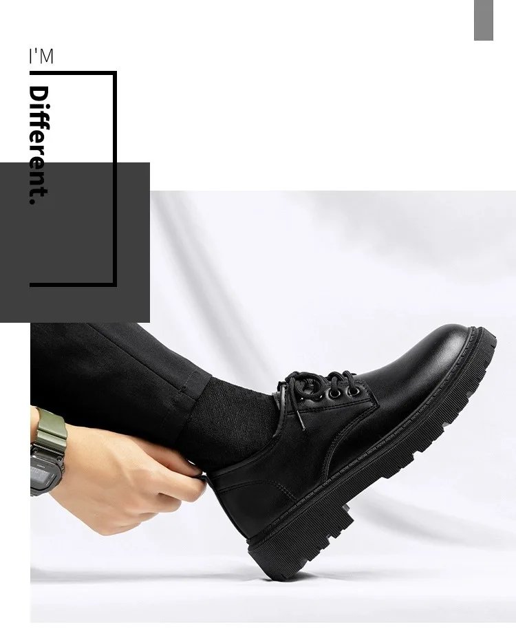 Men Leather Shoes Casual Formal Dress Oxfords Plus Size British Style Wedding Flats Soft Breathable Walking Office Sneakers