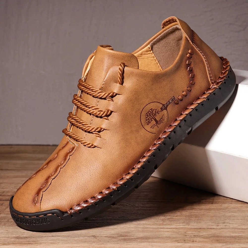 Handmade Leather Casual Men Shoes Design Sneakers Men Comfortable Leather Shoes Men Loafers Hot Sale Moccasins Driving Shoe