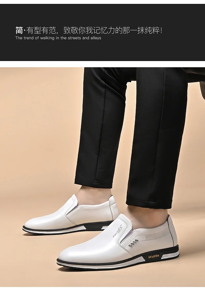 Brand Leather Shoes for Men Designer Loafers High Quality Adult Moccasins Men Driving Shoes Male Footwear Men's Formal Shoes