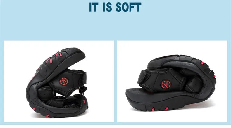 Genuine Leather Men Shoes Summer New Large Size Men's Sandals Men Sandals Fashion Sandals Slippers Big Size 38-47