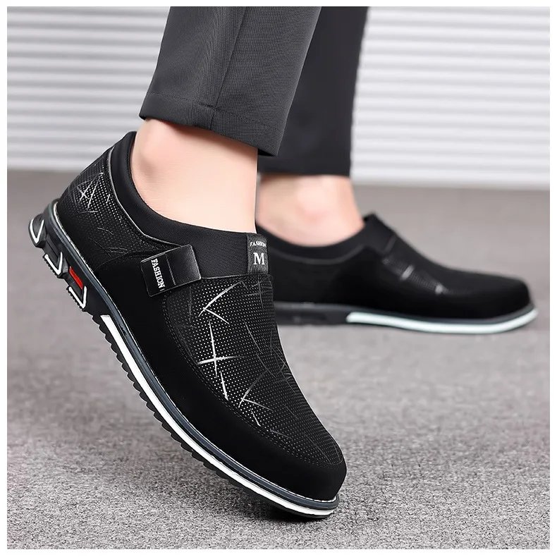 Classic Casual Men's Leather Shoes Slip-On Loafers for Men Business Moccasins Office Men Work Flats Trend Driving Shoes Big Size