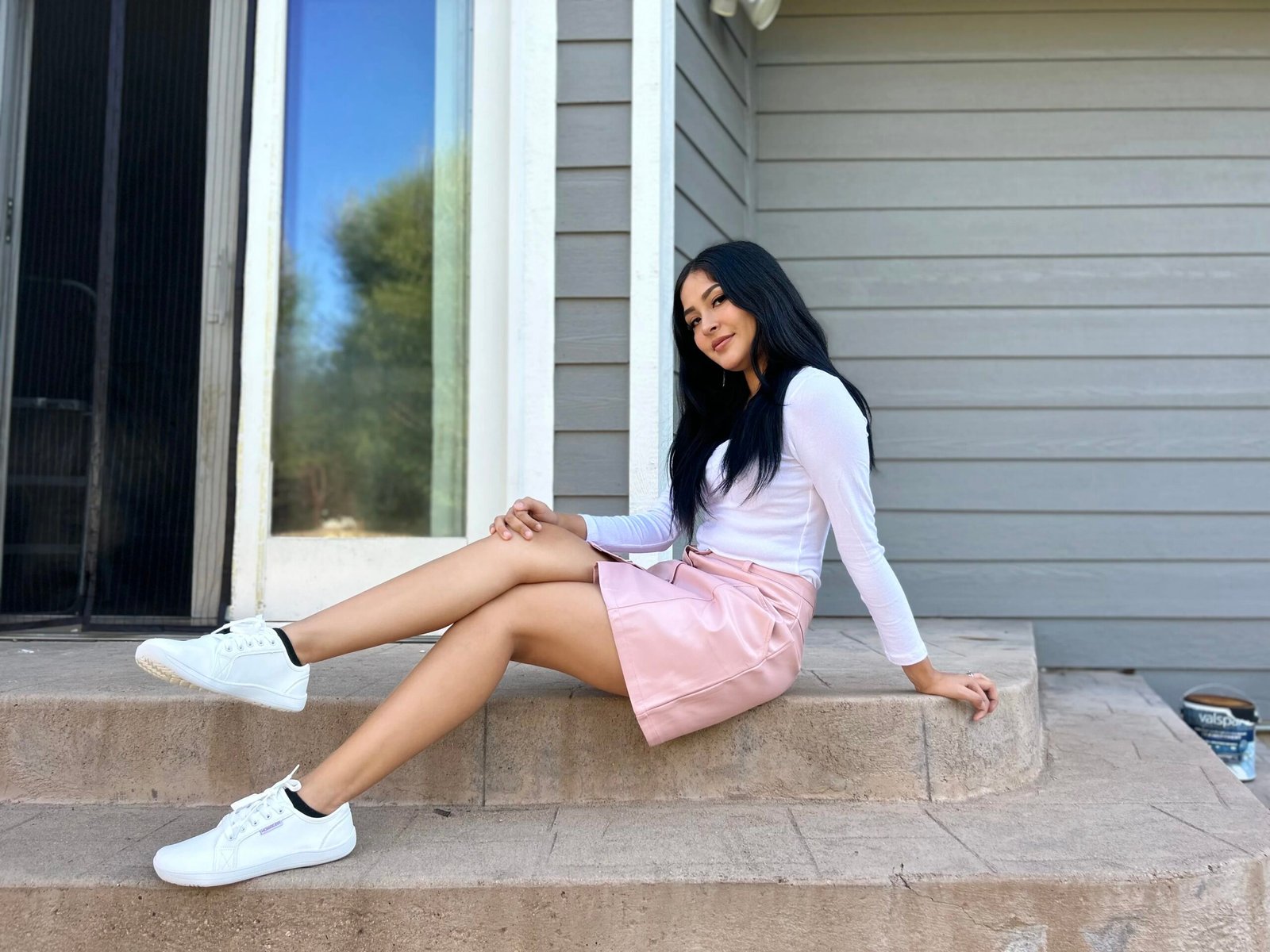 Minimalist Shoes Women Wide Toe Barefoot Zero Drop Shoes Leather Fashion Sneakers