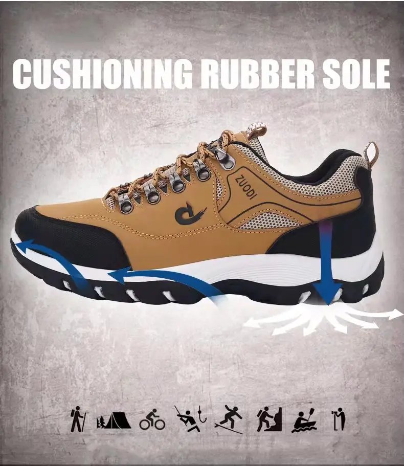 New Men's 38-48 Large Outdoor Hiking, Mountaineering, Camping, Running, Jogging Shoes, Waterproof and Anti-slip Fashion Shoes